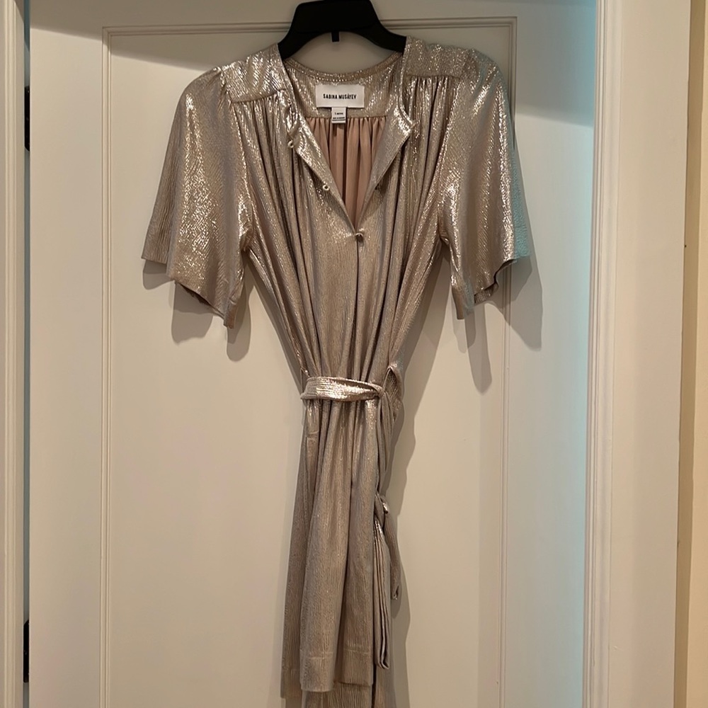 Sabina Musayev shimmer dress